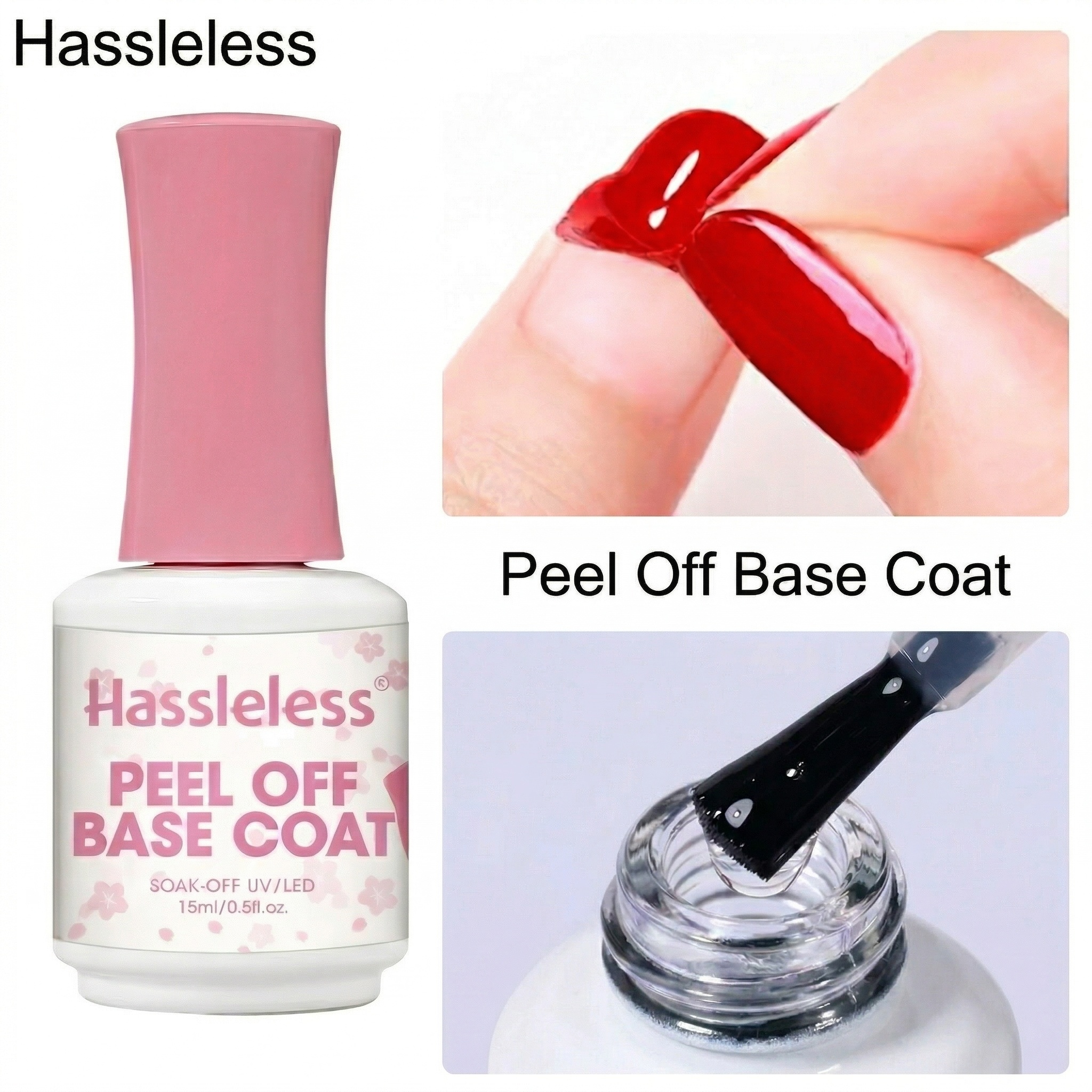 Peel Off Base Coat - Hassleless Peel-Off Base Coat — 15ml