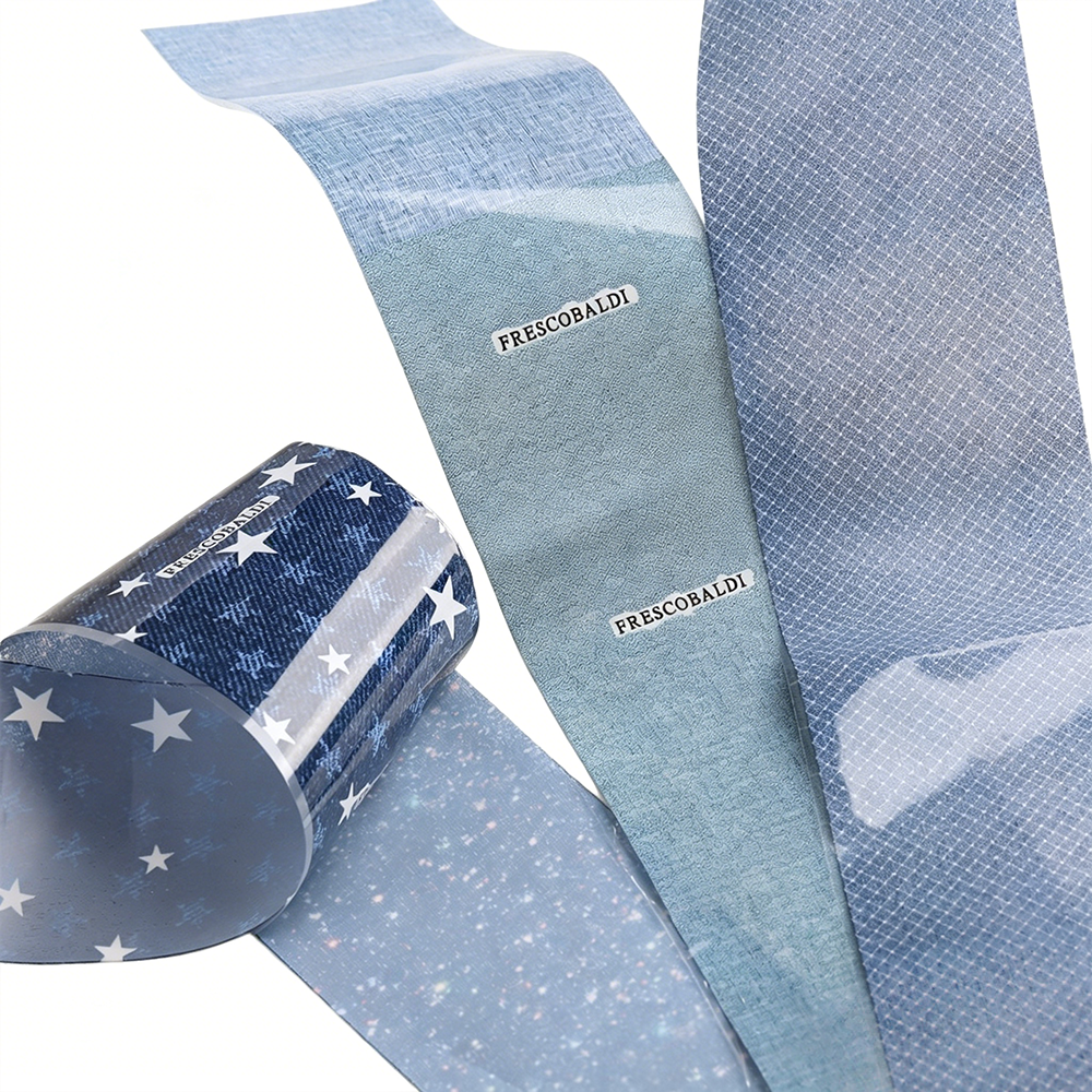 Nail Art Denim - 10Pcs/Lot Denim Print Nail Transfer Paper