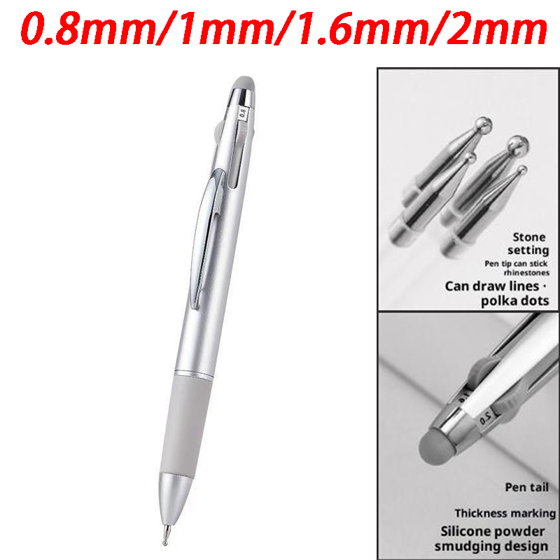 Nail Art Dotting Tool - 4in1 0.8/1.0/1.6/2.0mm Nail Dotting Pen Nail
