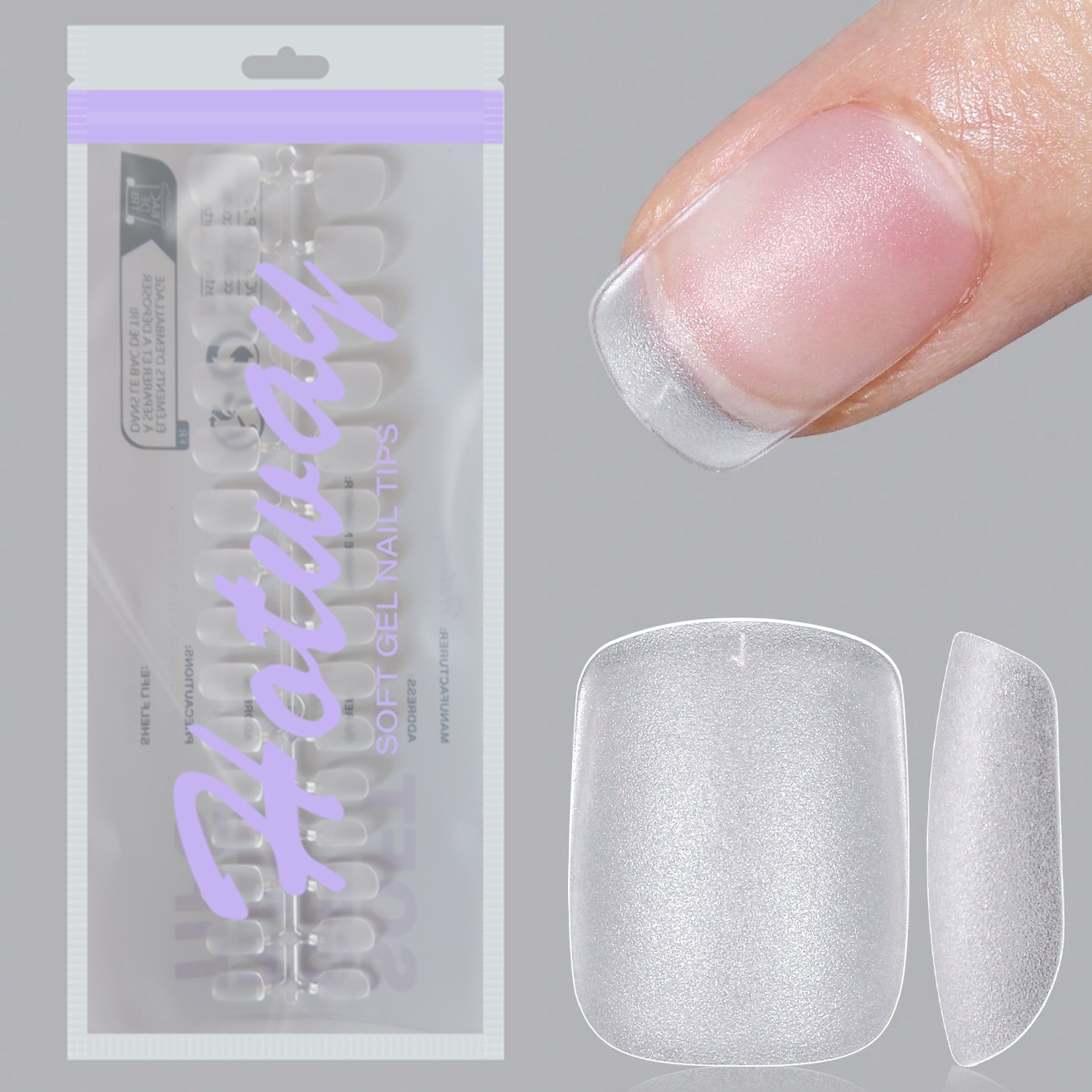 Nail Art Xs - 180 ultra short double-sided frosted acrylic