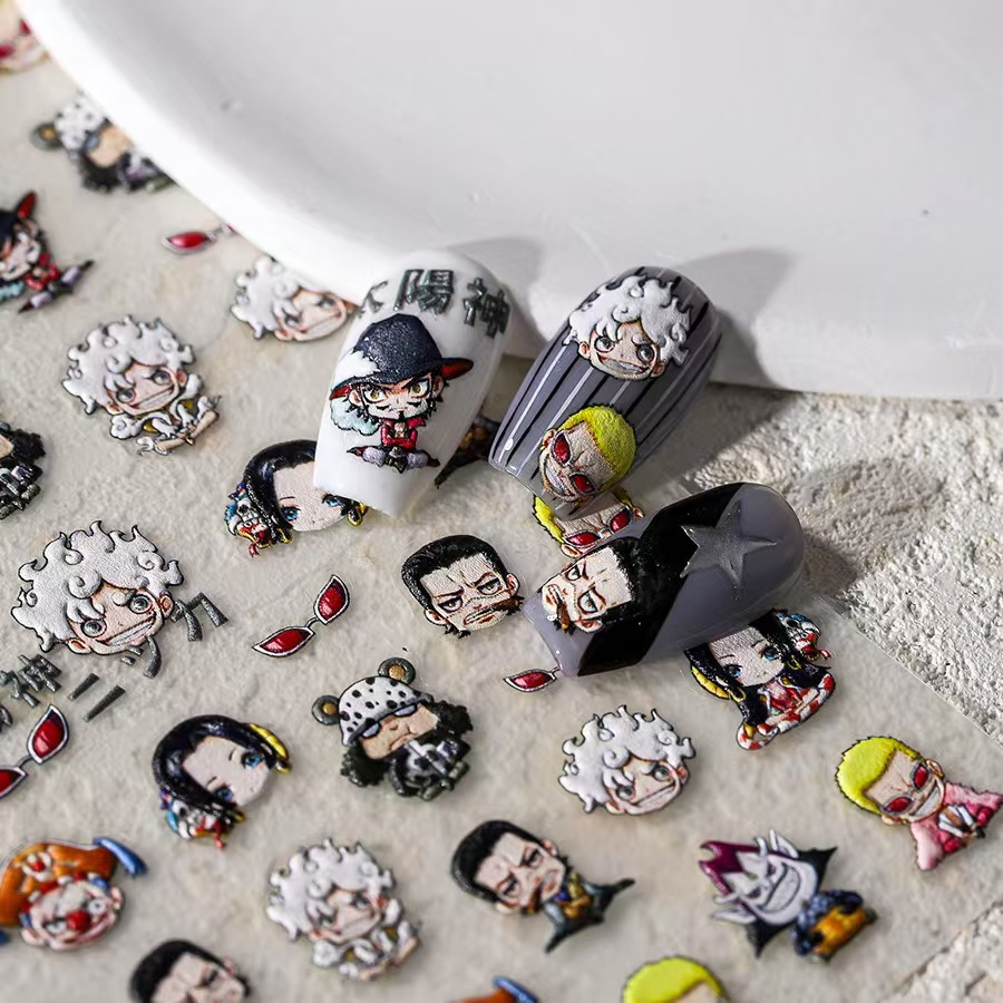 Nail Art Zoro One Piece - 1 Piece 5D One Piece Nail