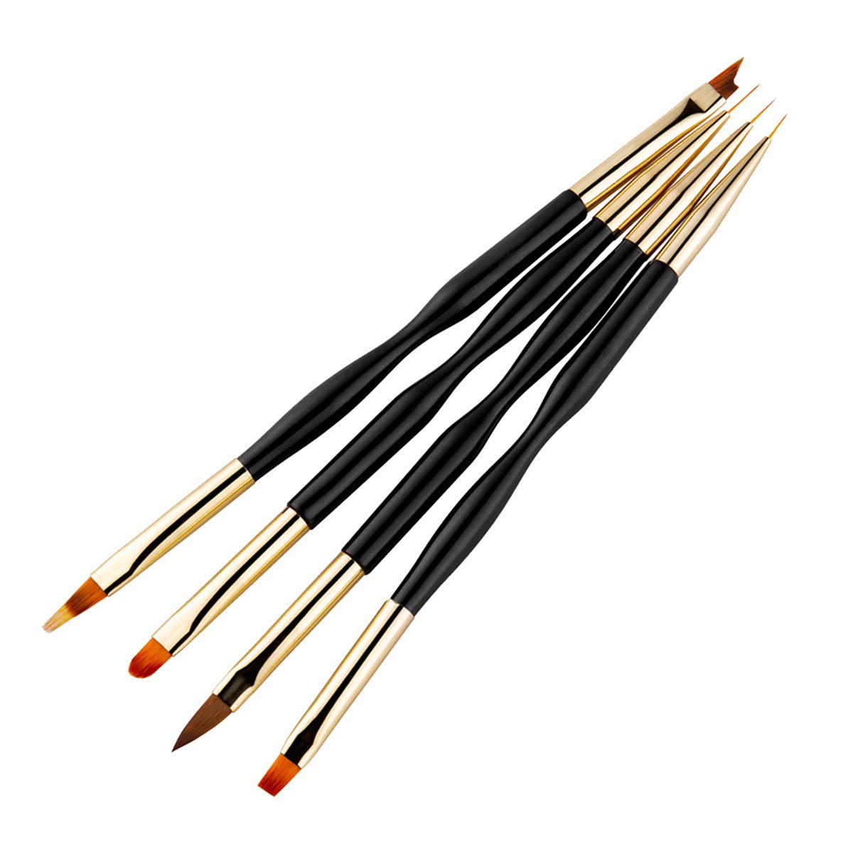 Nail Art Dotting Tool - 4Pcs Nail Art Pen Brush Set