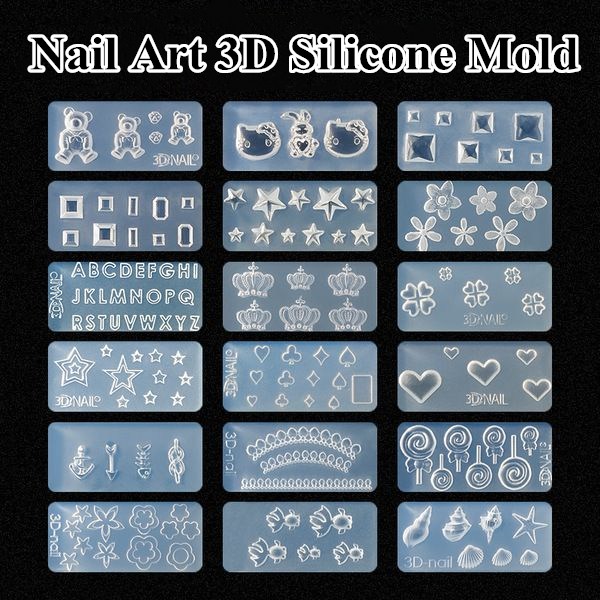 Nail Art Xl - M001-M154 3D Acrylic Mold for Nail