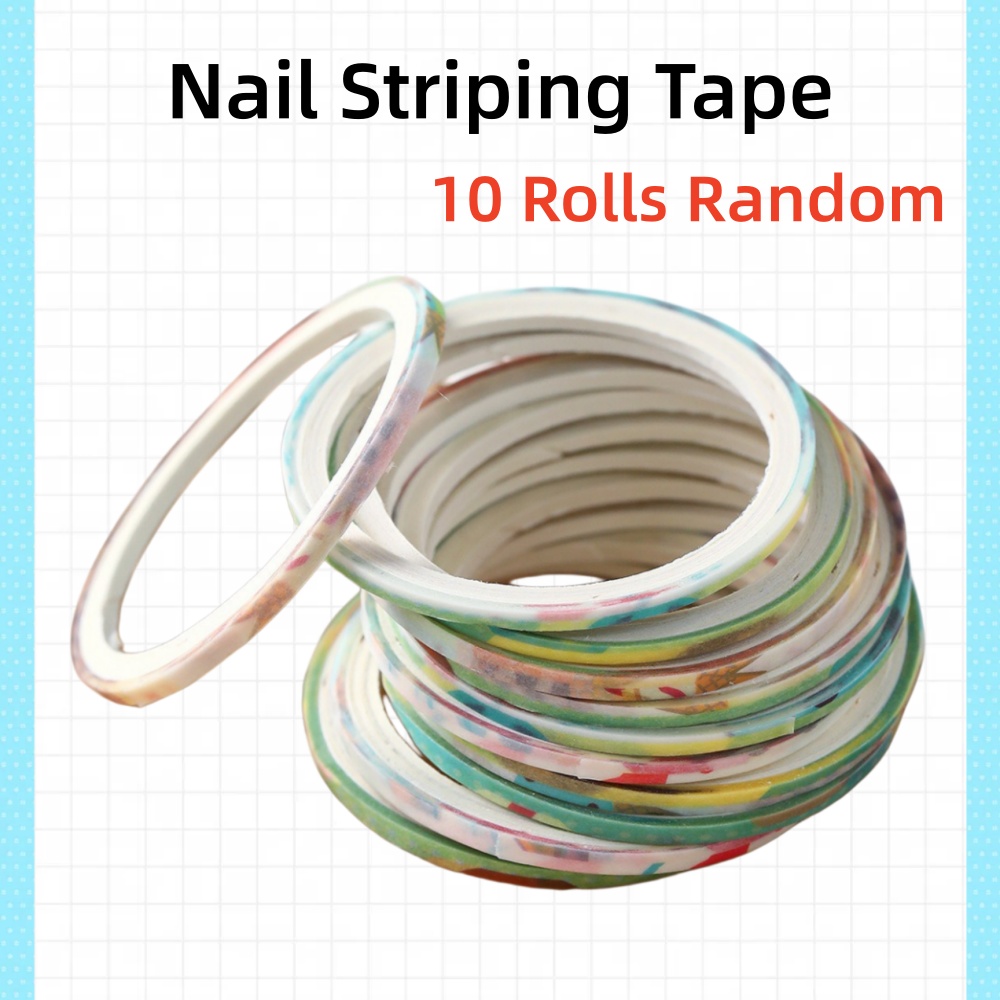 Striping Tape Nail - 10 Rolls Nail Striping Tape Set