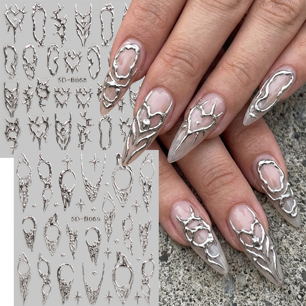 Nail Art Gothic - 2pcs Vintage Thorns Y2K Nail Art