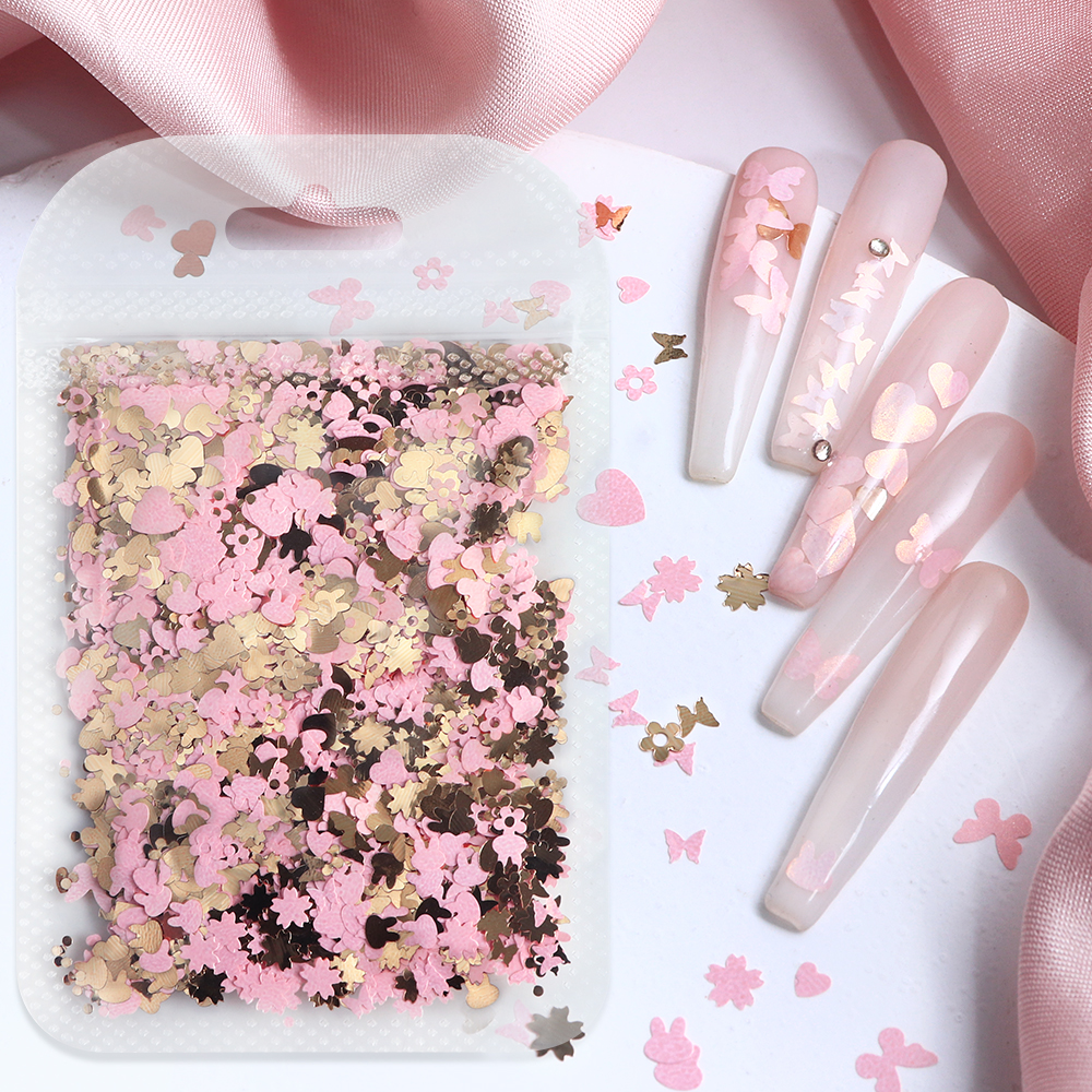 Nail Art Valentines Day - 5g Valentines Day Nail Sequins DIY