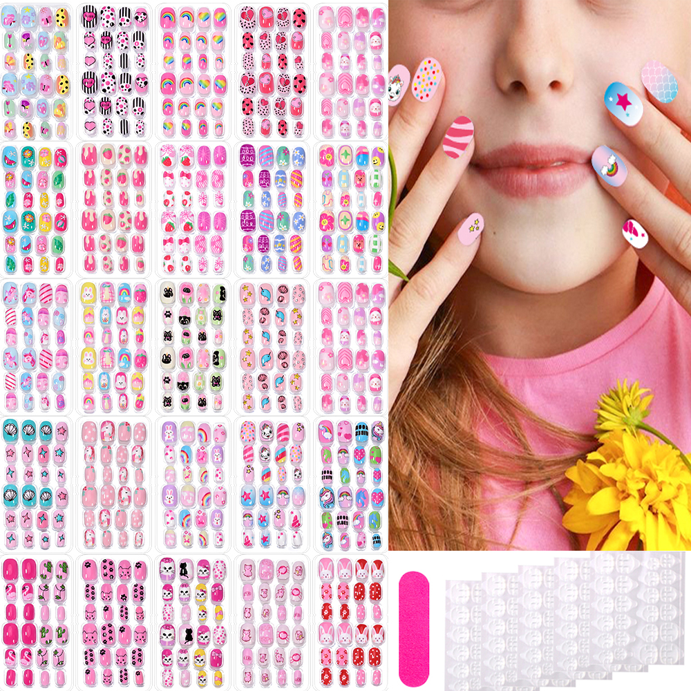 Nail Art Xl - 120Pcs Candy Child Nail Tips Full
