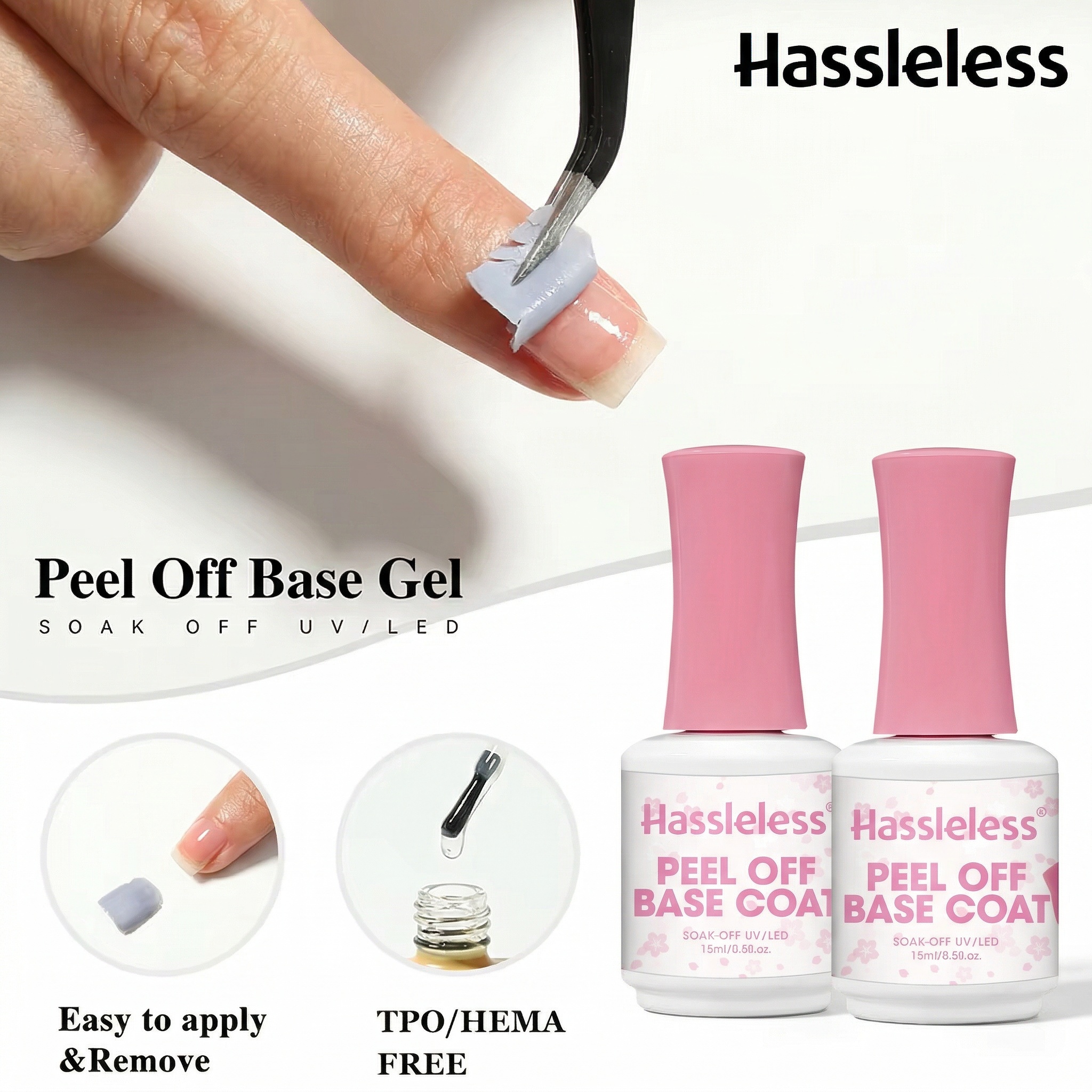 Peel Off Base Coat - Hassleless Peel-Off Base Coat — No