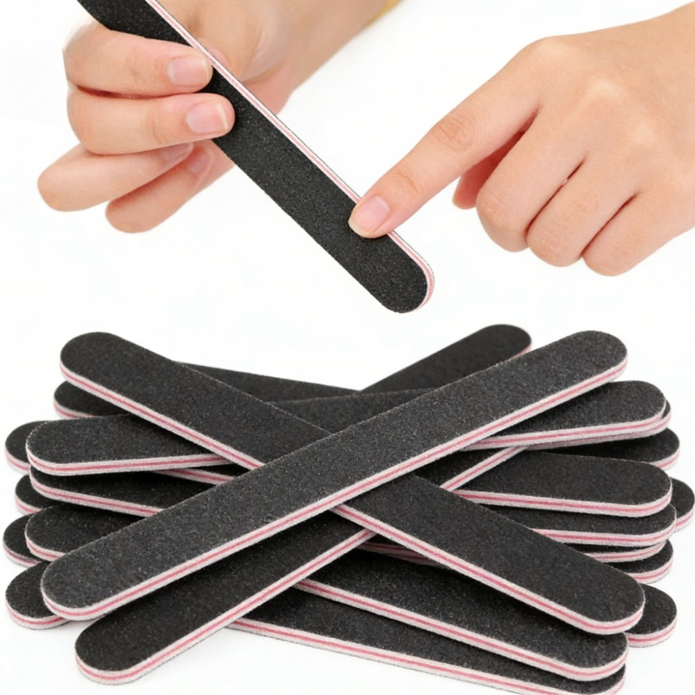 Nail Art Xl - 5Pcs Emery Board Nail Files Straight