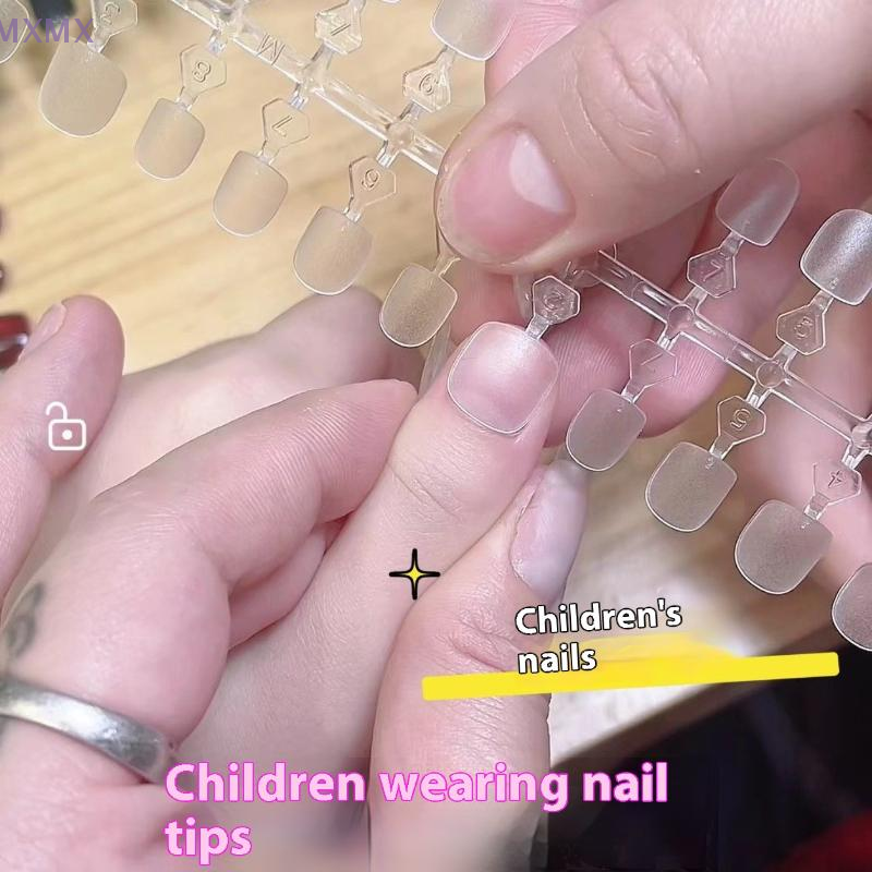{MX} 100Pcs Kids Short Clear F – Nail Art Xs recenzja i cena