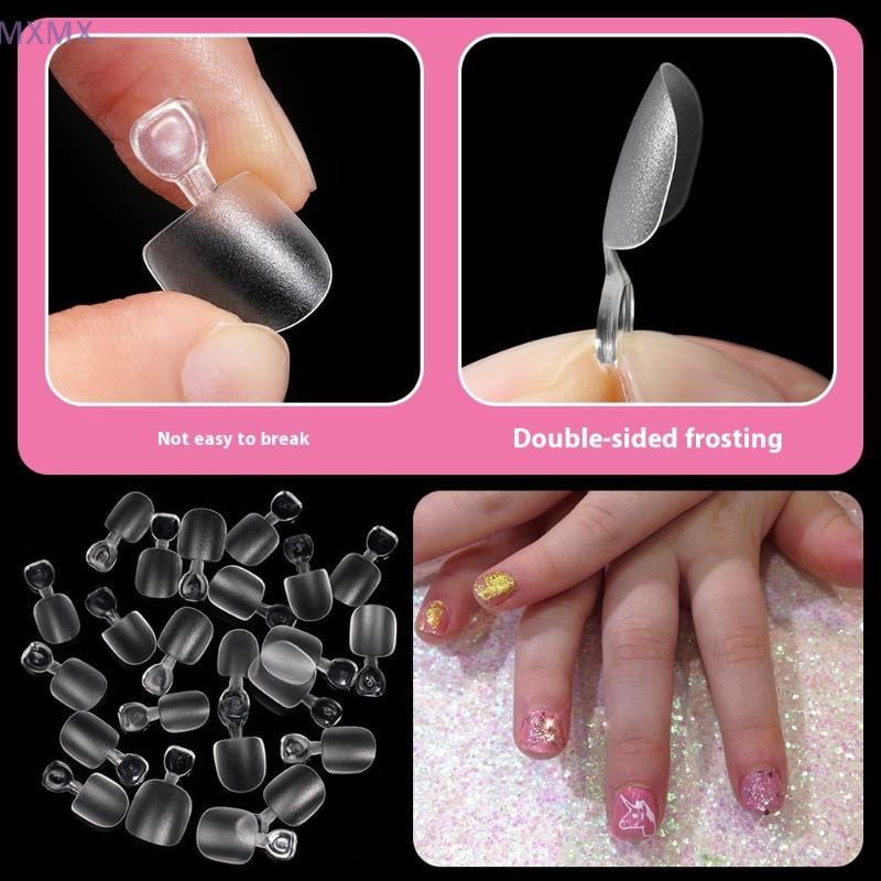 {MX} 100Pcs Kids Short Clear F – Nail Art Xs recenzja i cena