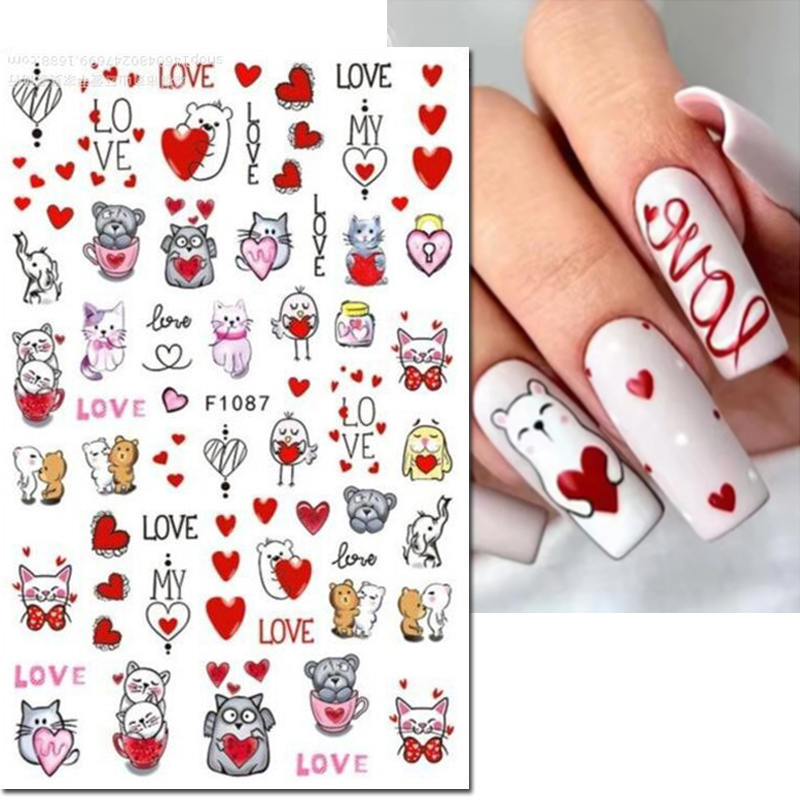 3d Nail Art Decals Valentine D – Nail Art Valentines Day recenzja i cena
