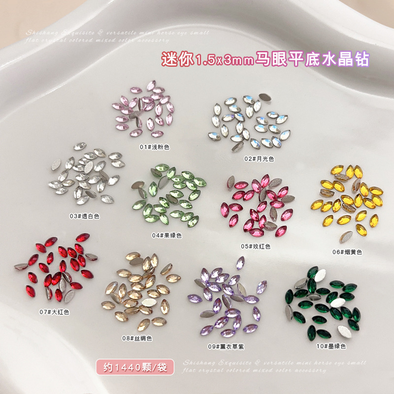 300/1440Pcs Mini flat back Mar – Nail Art Xs recenzja i cena