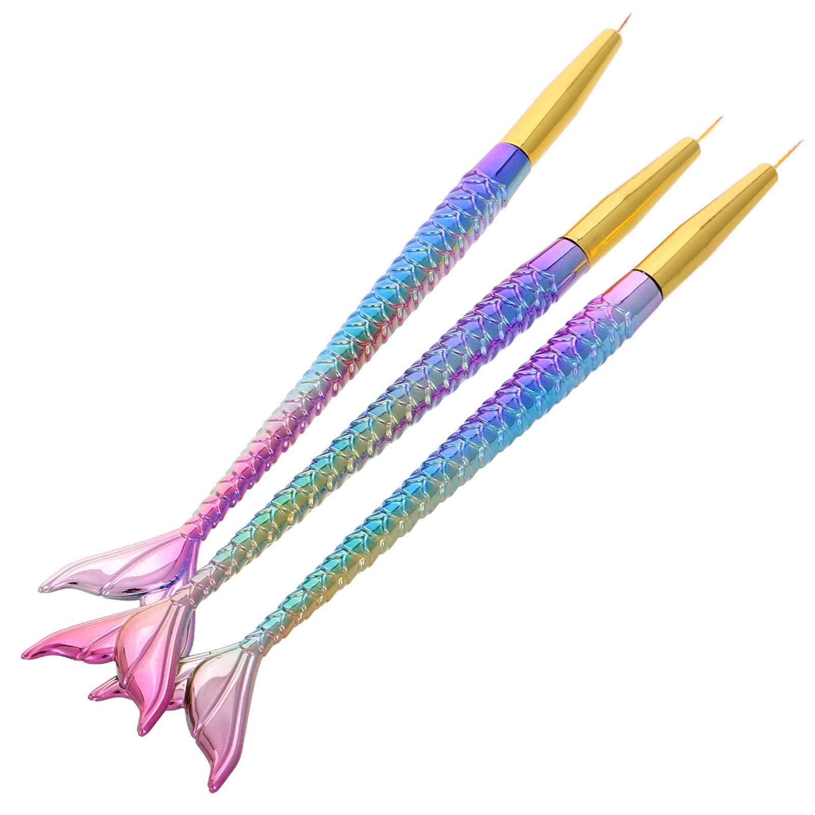 3Pcs Mermaid Tail Nail Art Lin – Nail Art Dotting Tool recenzja i cena