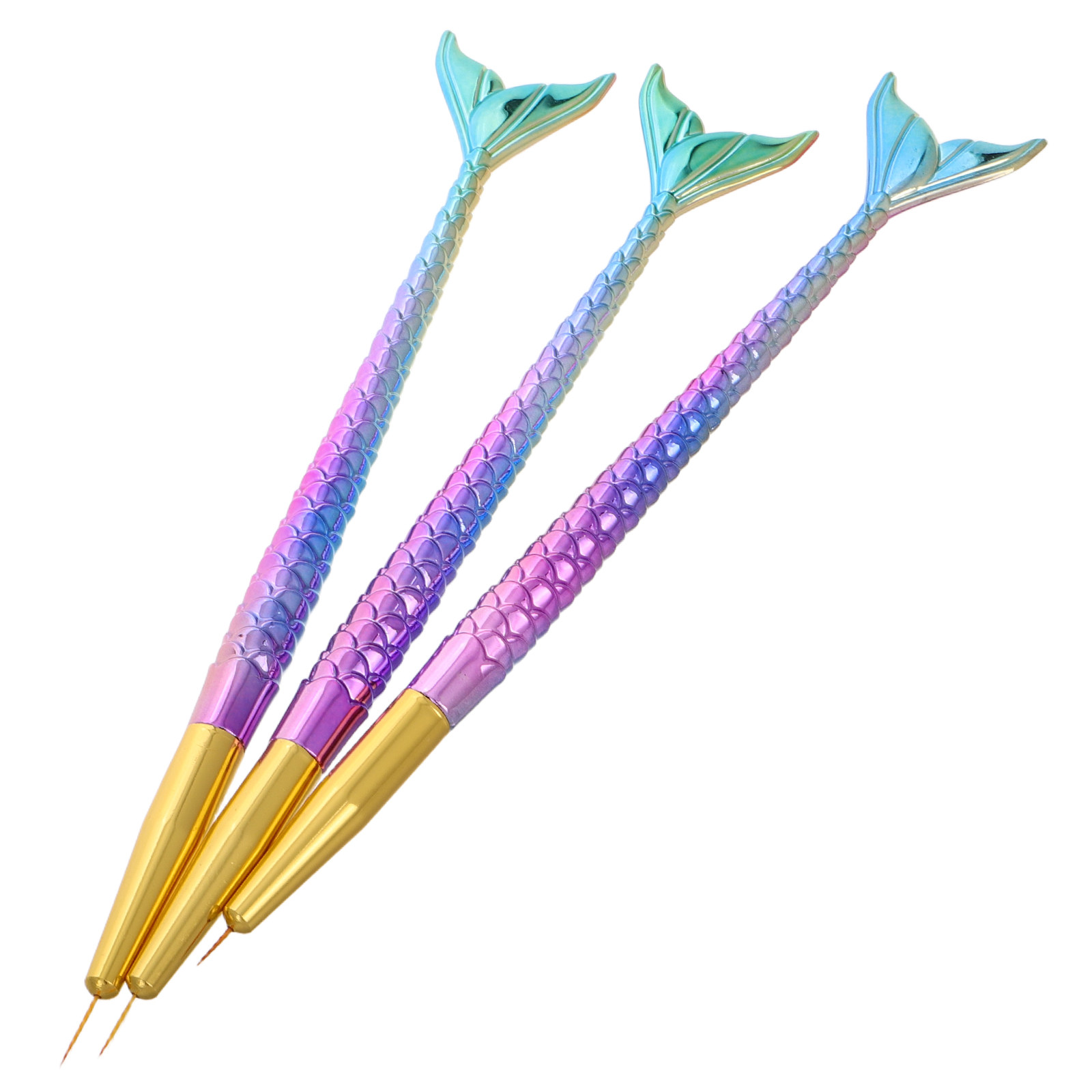 3Pcs Mermaid Tail Nail Art Lin – Nail Art Dotting Tool recenzja i cena