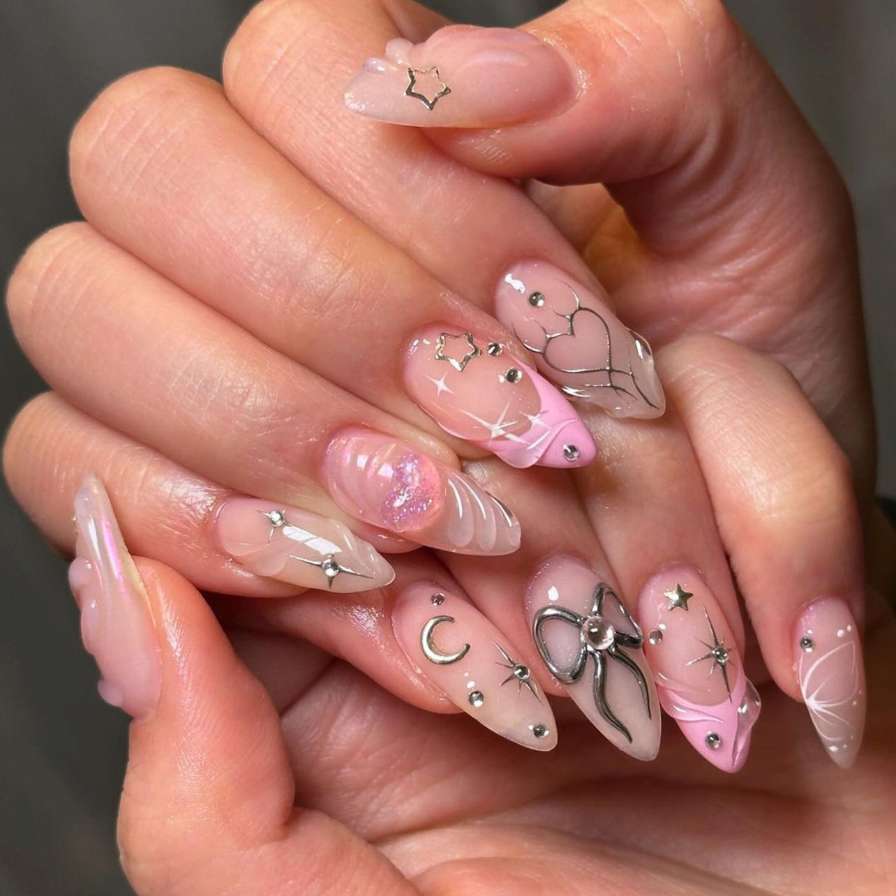 24pcs Bow False Nails Sets Pre – Nail Art Valentines Day recenzja i cena
