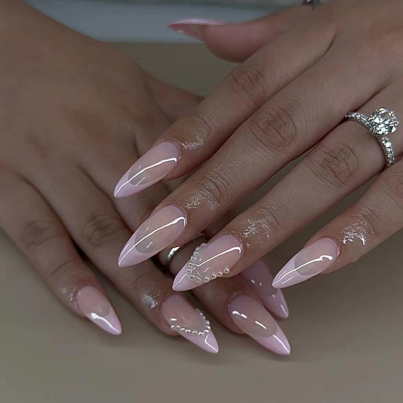 24pcs Bow False Nails Sets Pre – Nail Art Valentines Day recenzja i cena