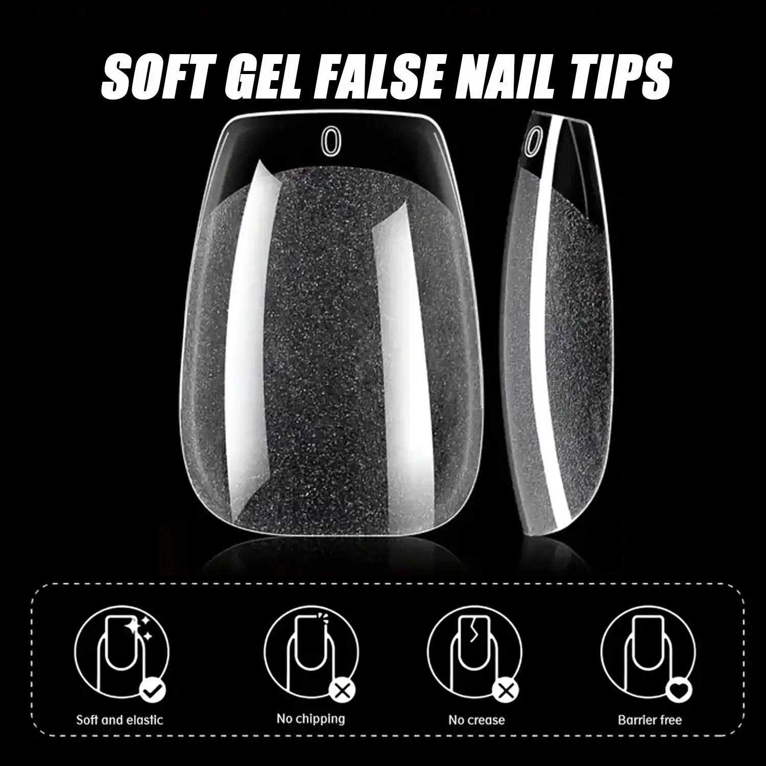 120pcs Short T Nail Tips, Tran – Nail Art Xl recenzja i cena