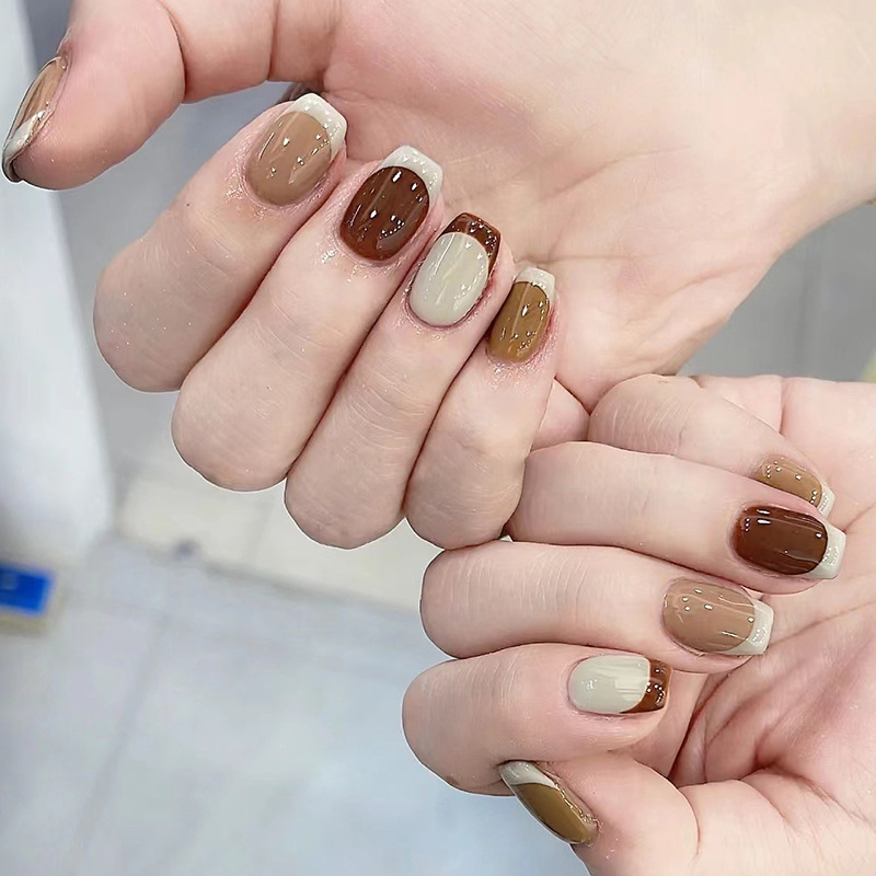 24Pcs Caramel Brown Ombre Glit – Nail Art Gliter recenzja i cena