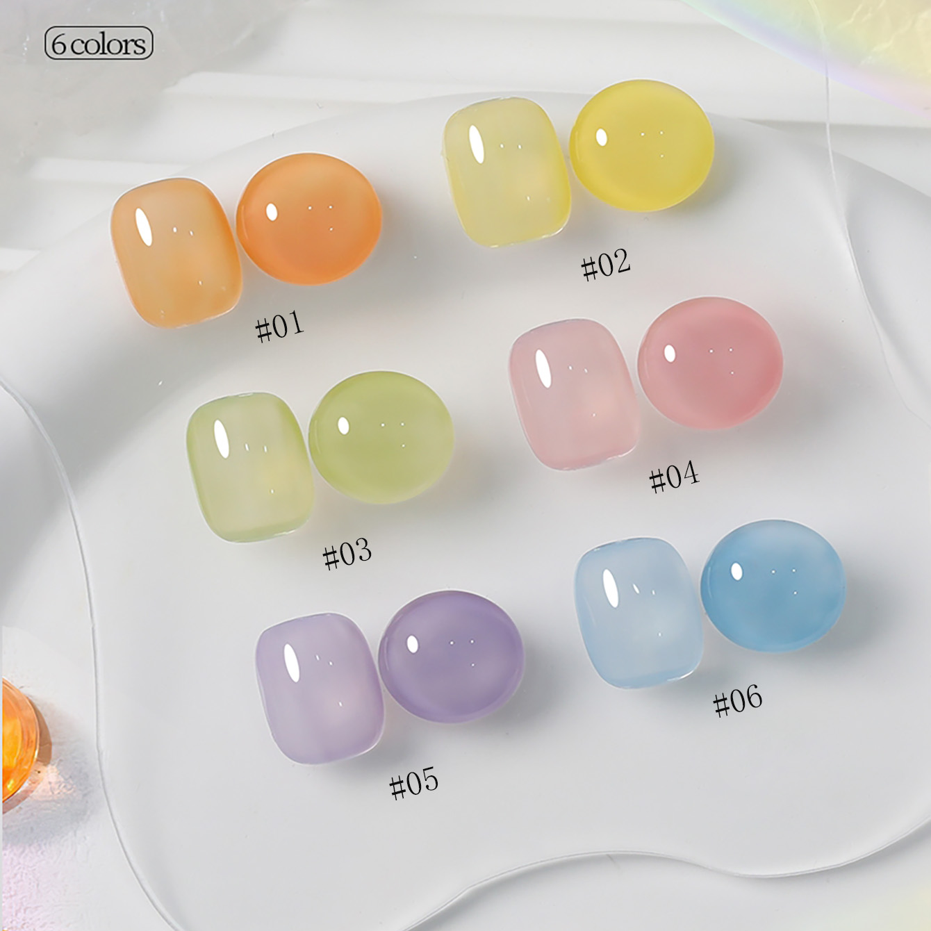 SHAKA 1-6pcs Romantic Macaron  – Nail Art Valentines Day recenzja i cena