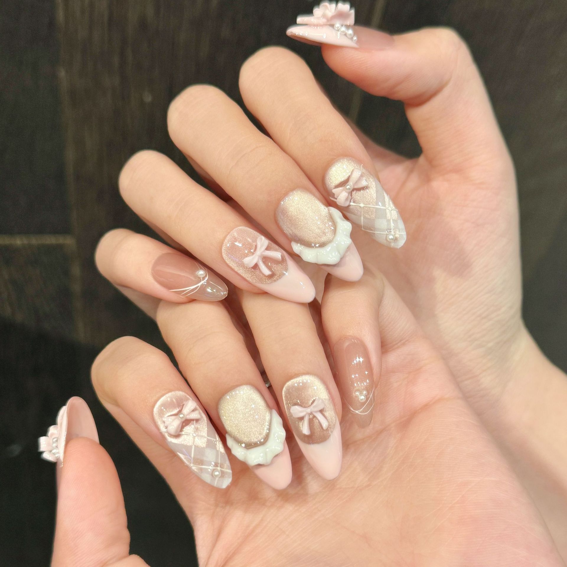 10pcs Handmade Press on Nails  – Nail Art Gothic recenzja i cena