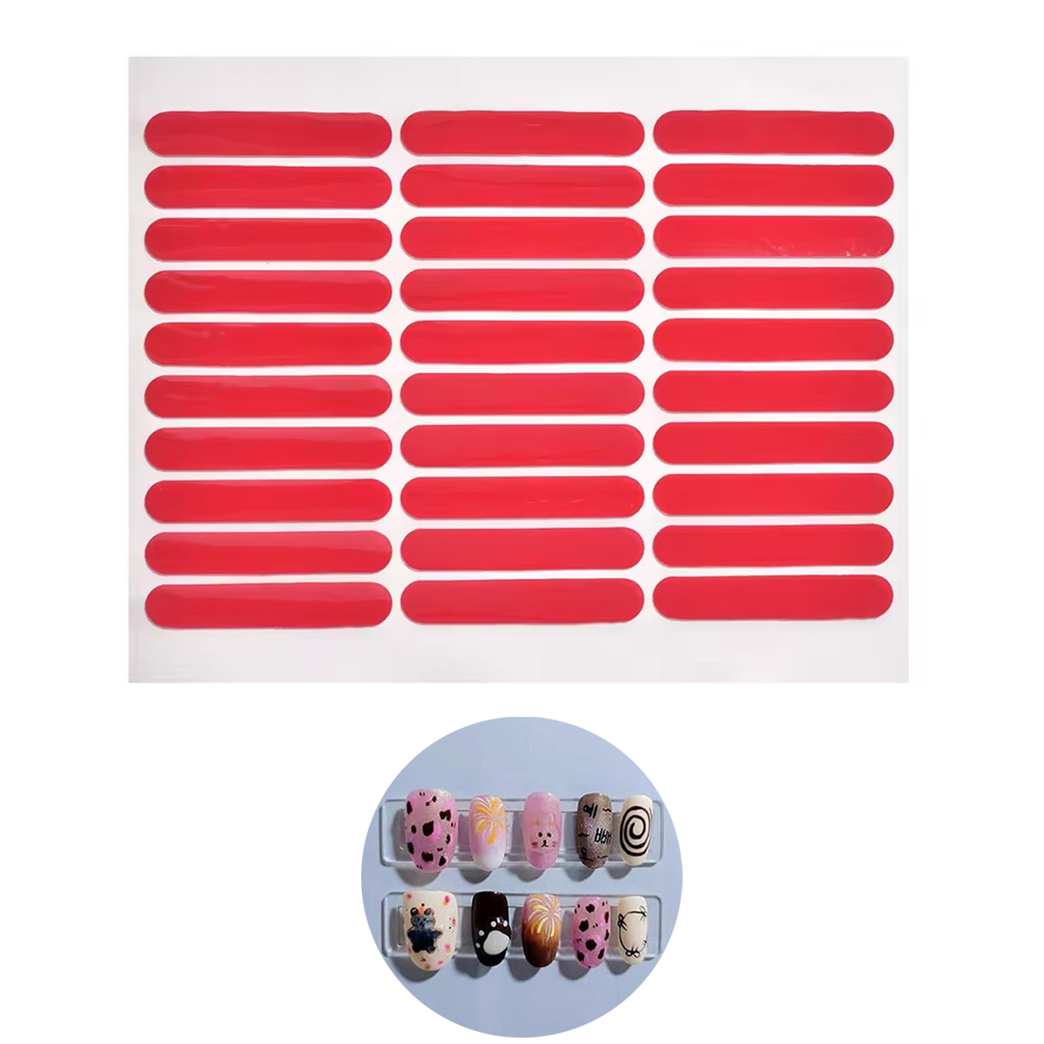 LULAA Double-Sided Crystal Tap – Striping Tape Nail recenzja i cena