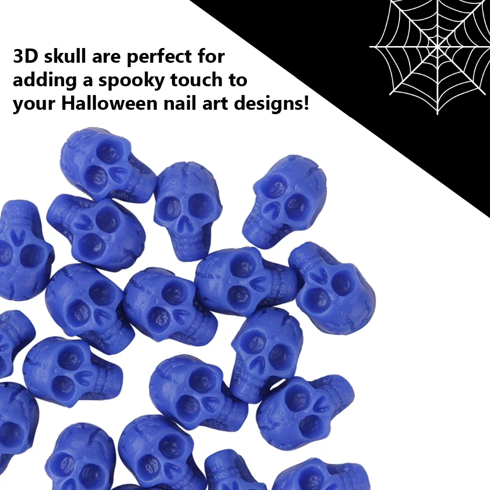 20Pcs Nail Art 3D Skull Bone D – Nail Art Xl recenzja i cena