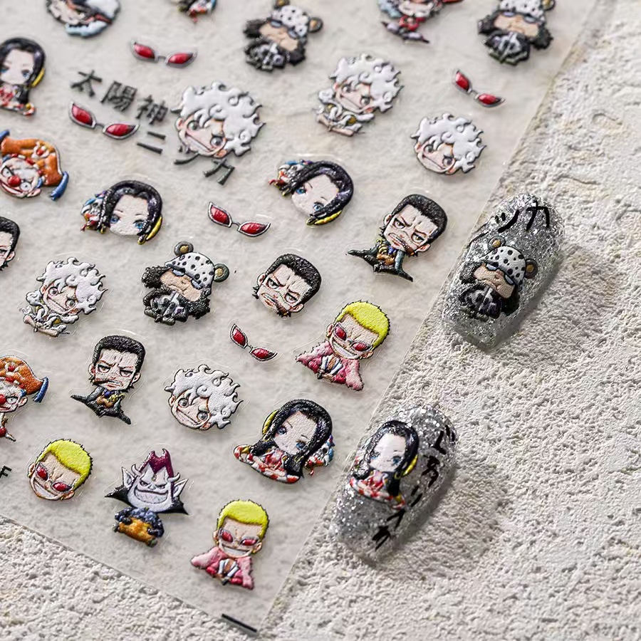 1PCS 5D New One Piece Nail Sti – Nail Art Zoro One Piece recenzja i cena