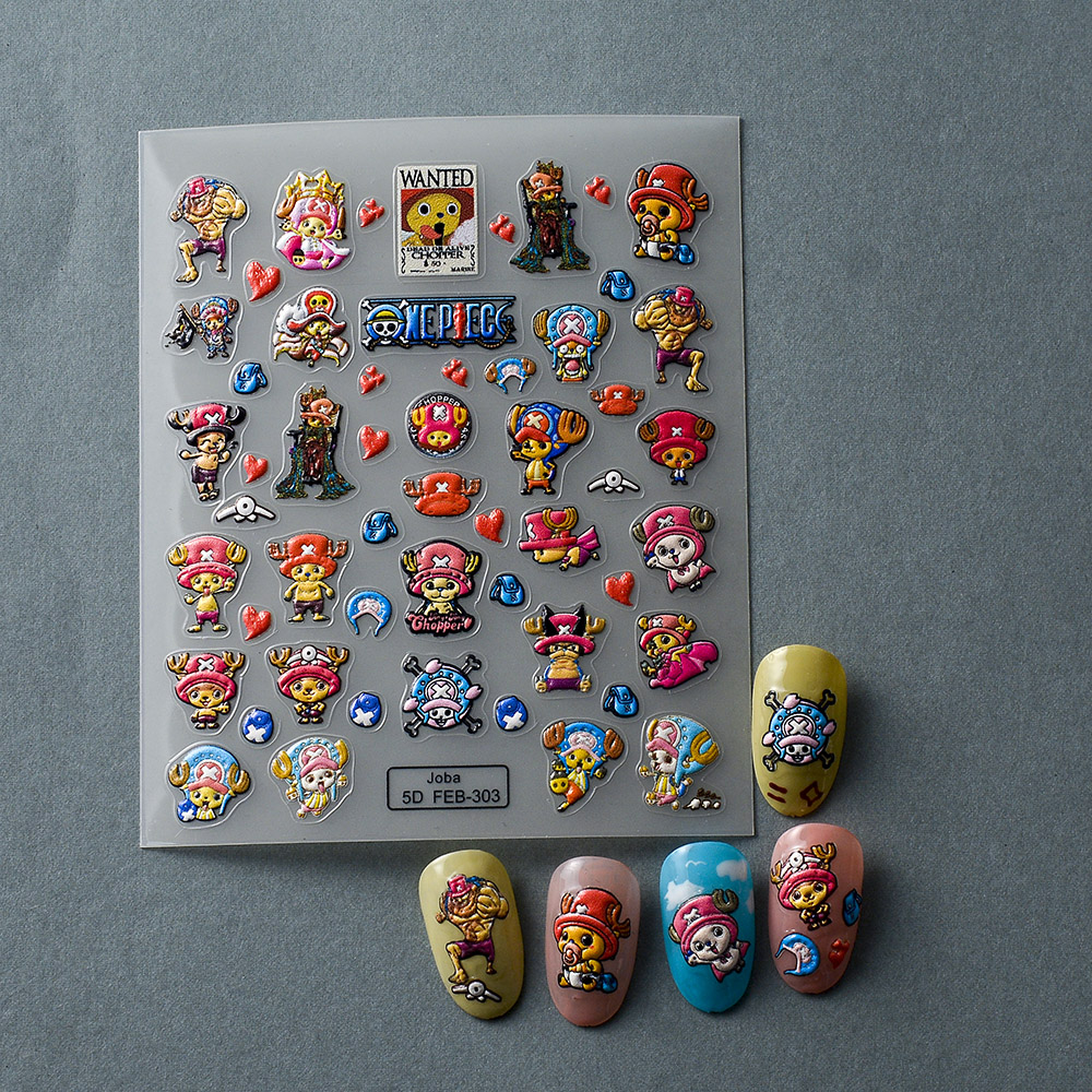 1PCS 5D New One Piece Nail Sti – Nail Art Zoro One Piece recenzja i cena