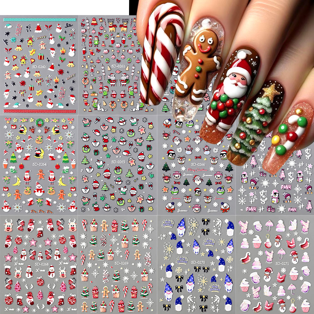 1Sheet 5D Merry Christmas Peng – Nail Art Xmas 2025 recenzja i cena