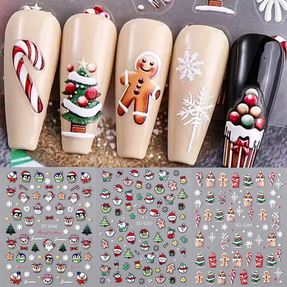 1Sheet 5D Merry Christmas Peng – Nail Art Xmas 2025 recenzja i cena
