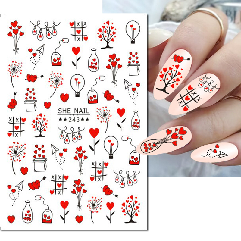 3d Nail Art Decals Geometric L – Nail Art Valentines Day recenzja i cena