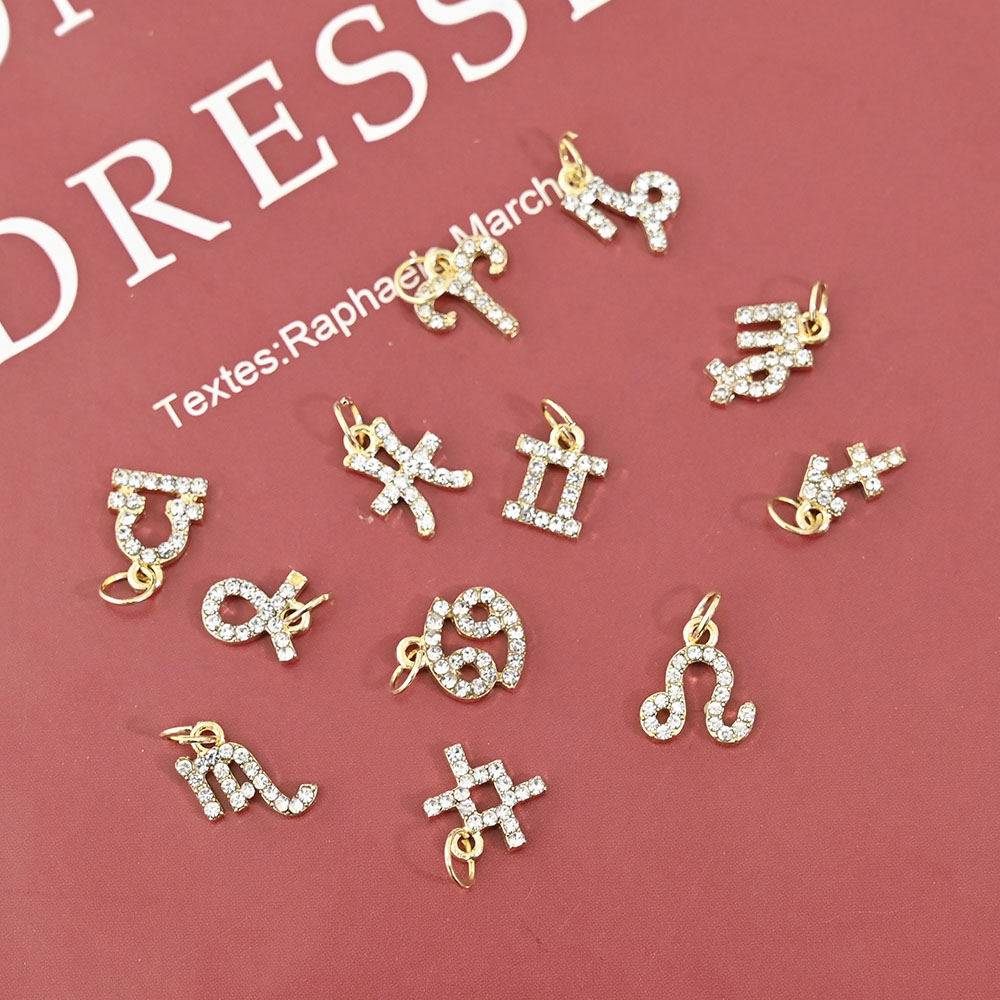 10Pcs 12 Constellation Dangle  – Nail Art Xs recenzja i cena