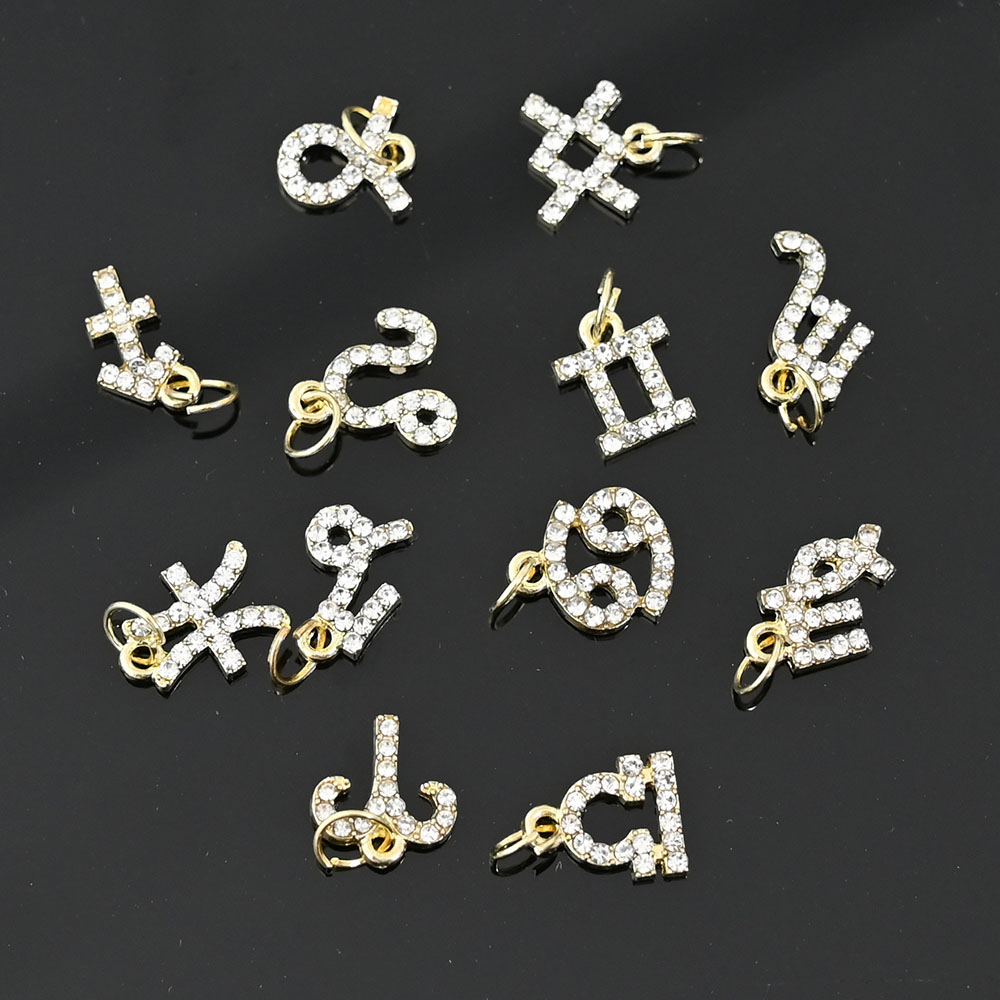 10Pcs 12 Constellation Dangle  – Nail Art Xs recenzja i cena