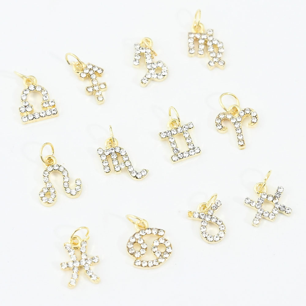 10Pcs 12 Constellation Dangle  – Nail Art Xs recenzja i cena