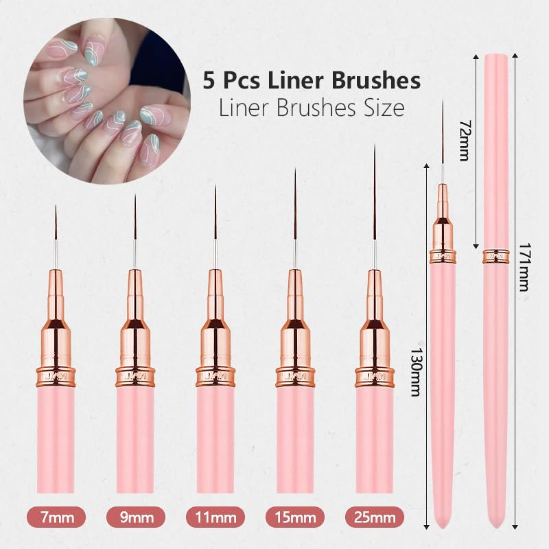 62Pcs Nail Art Brushes Tools,5 – Nail Art Dotting Tool recenzja i cena