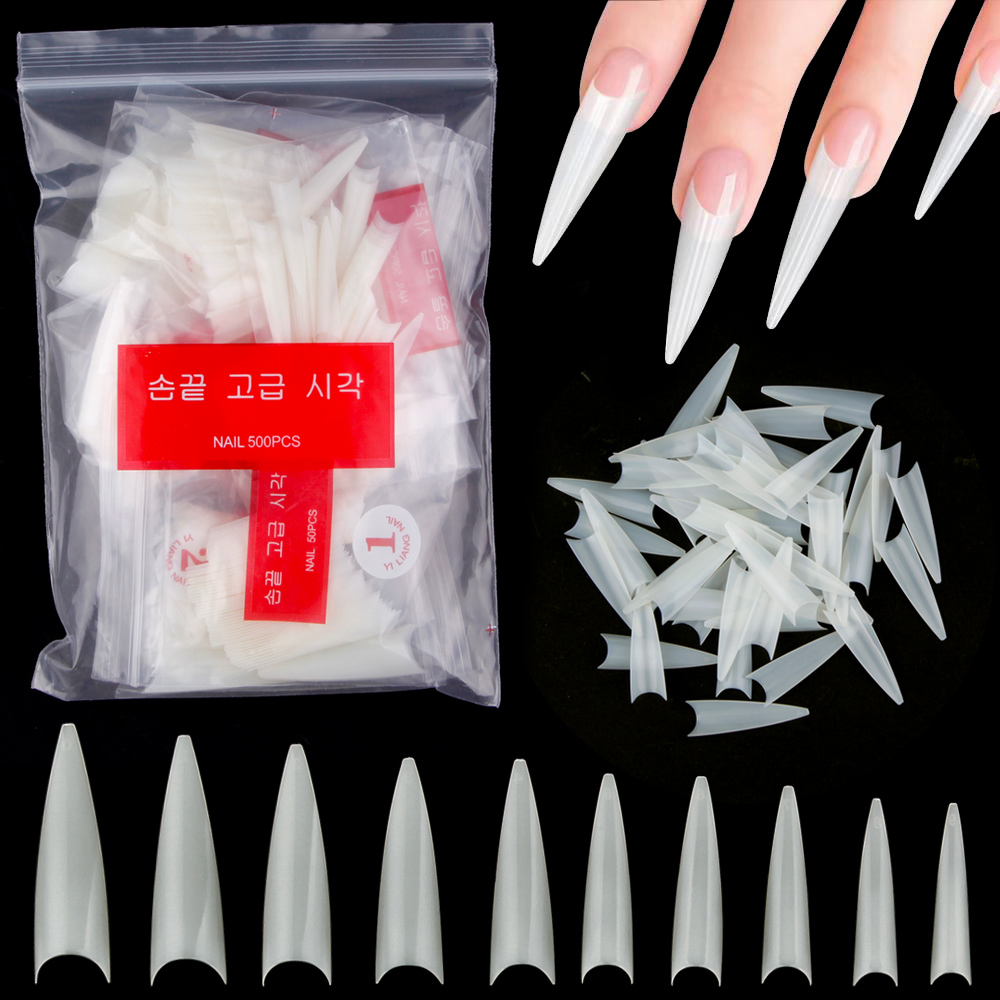 1Bag(600Pcs)Natural Stiletto P – Nail Art Xl recenzja i cena