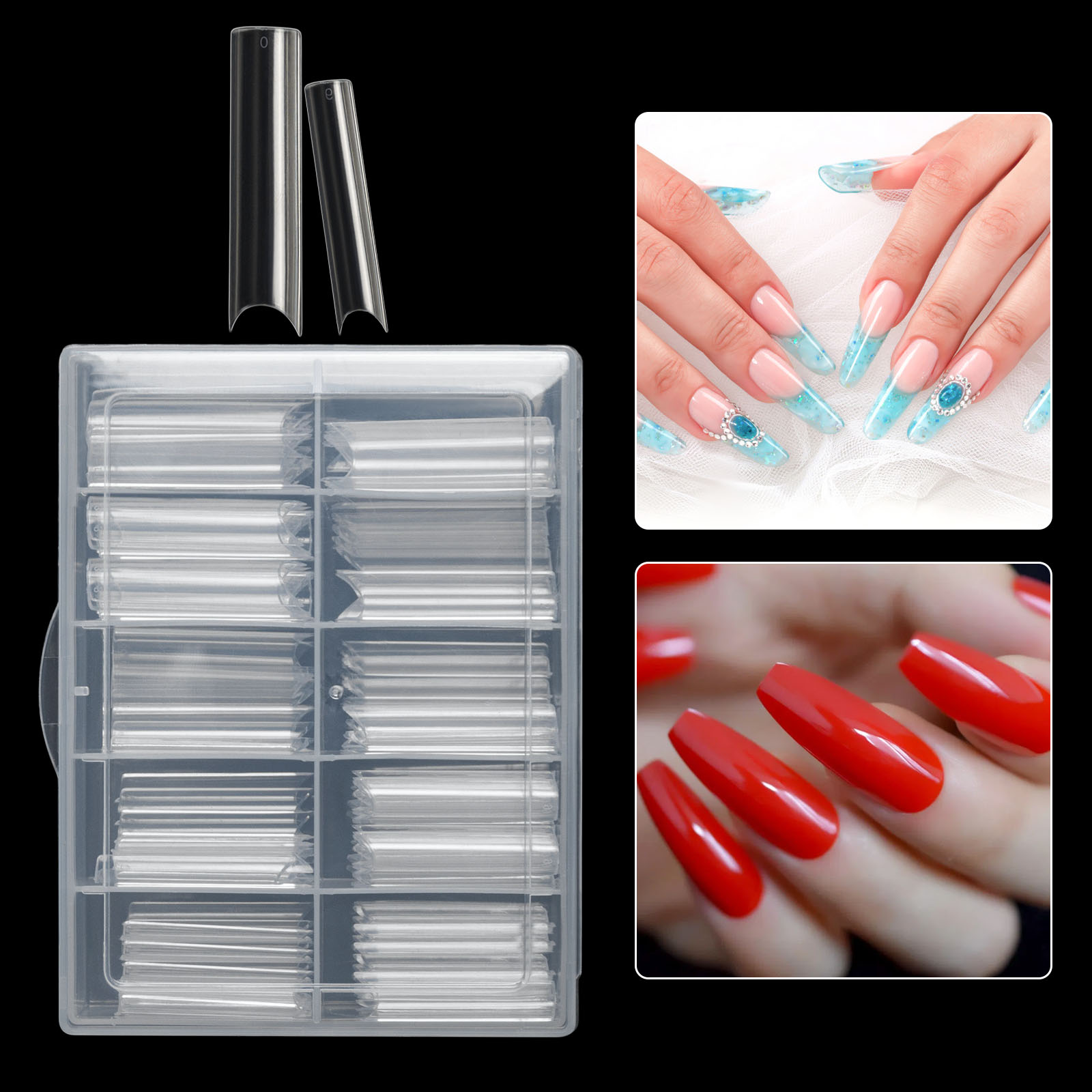100pcs/Box XXL Extra Straight  – Nail Art Xl recenzja i cena