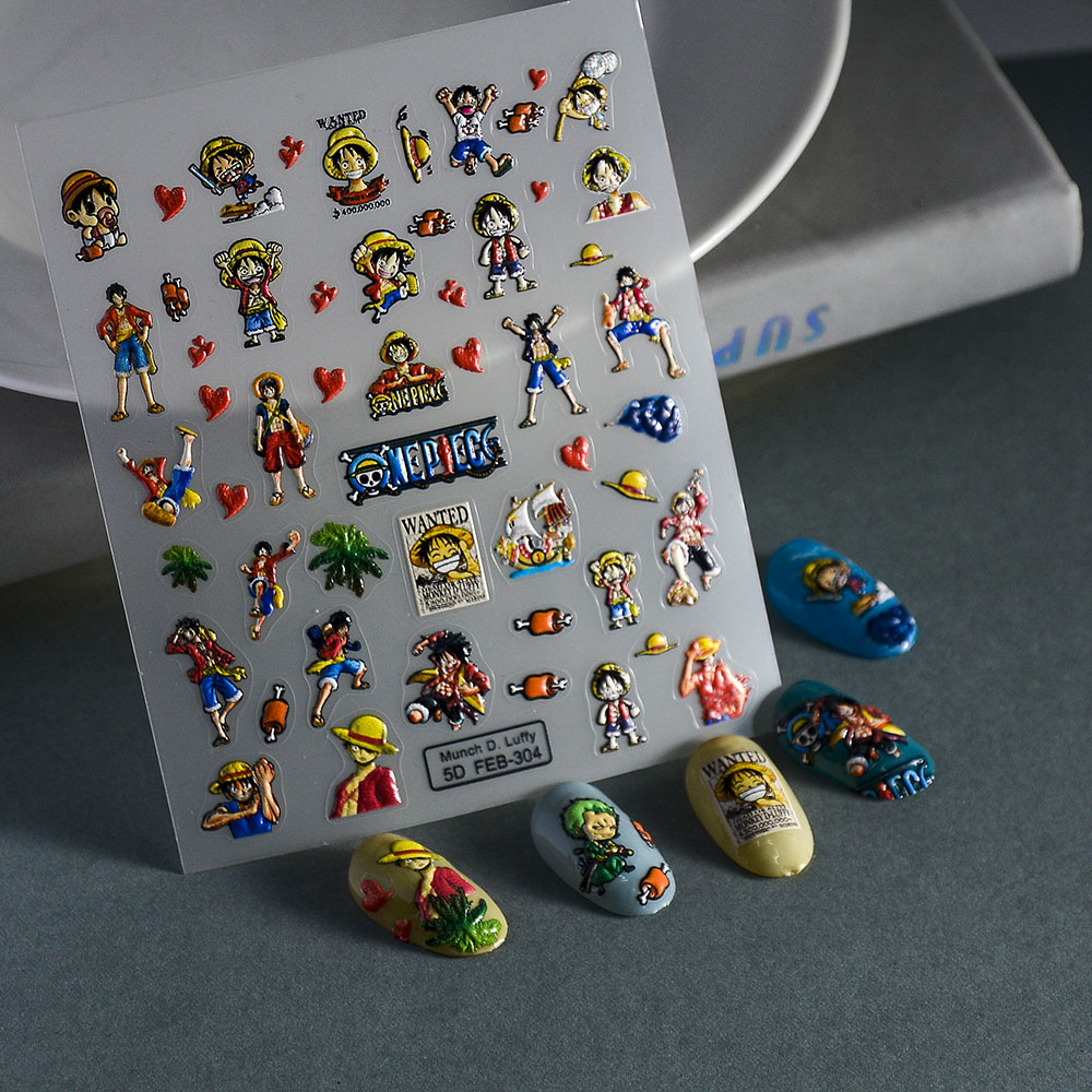 1PCS 5D One Piece Nail Sticker – Nail Art Zoro One Piece recenzja i cena