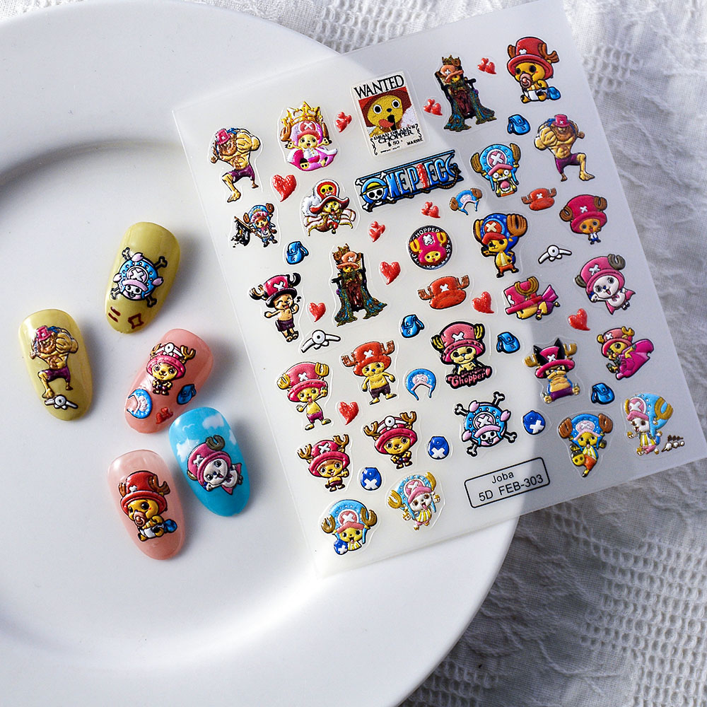 1PCS One Piece Cartoon Nail St – Nail Art Zoro One Piece recenzja i cena