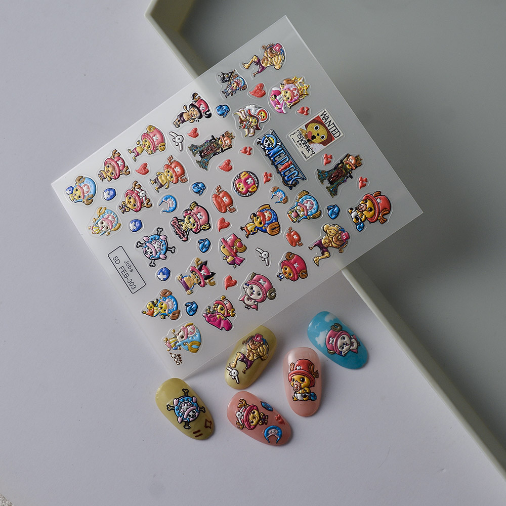 1PCS One Piece Cartoon Nail St – Nail Art Zoro One Piece recenzja i cena