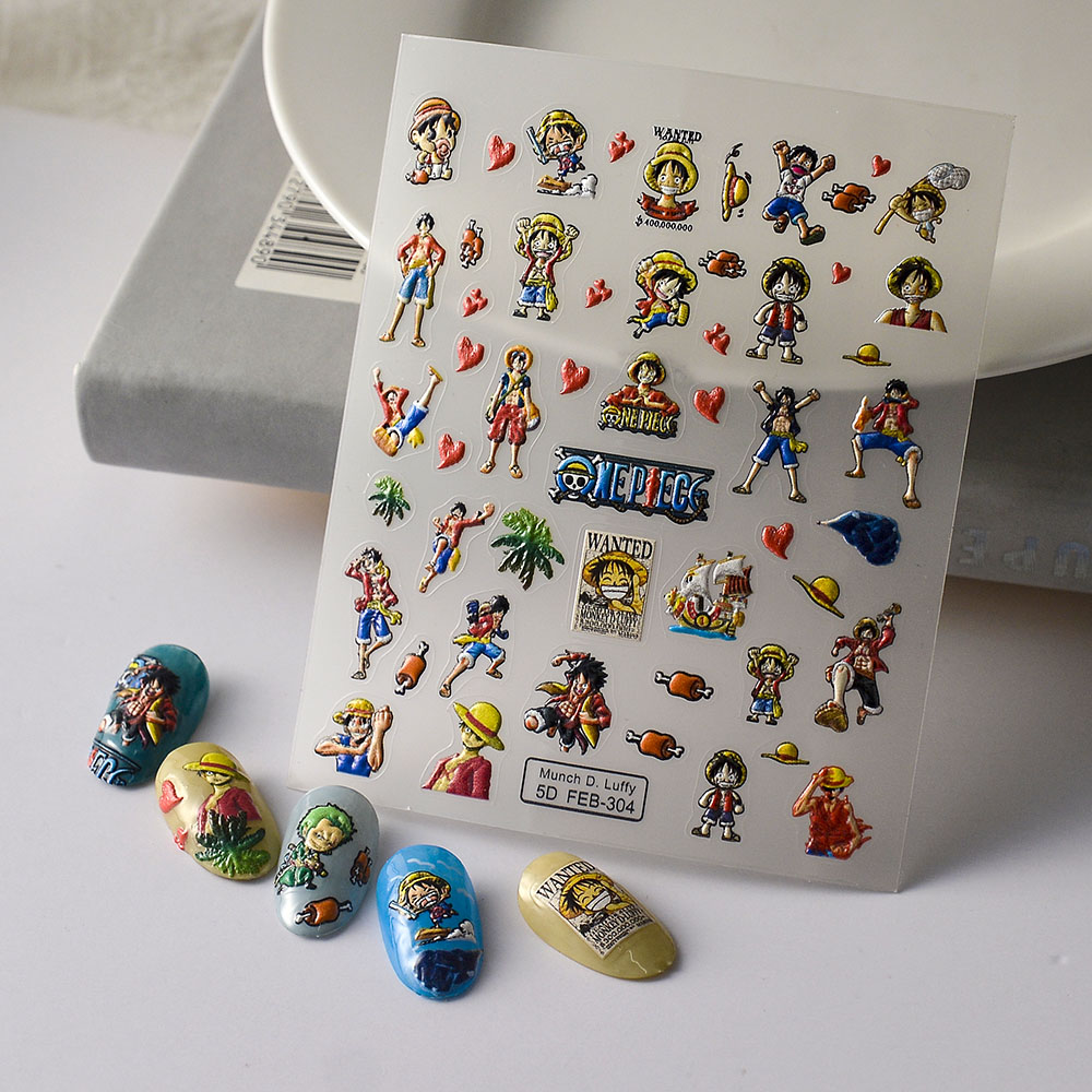 1PCS One Piece Cartoon Nail St – Nail Art Zoro One Piece recenzja i cena
