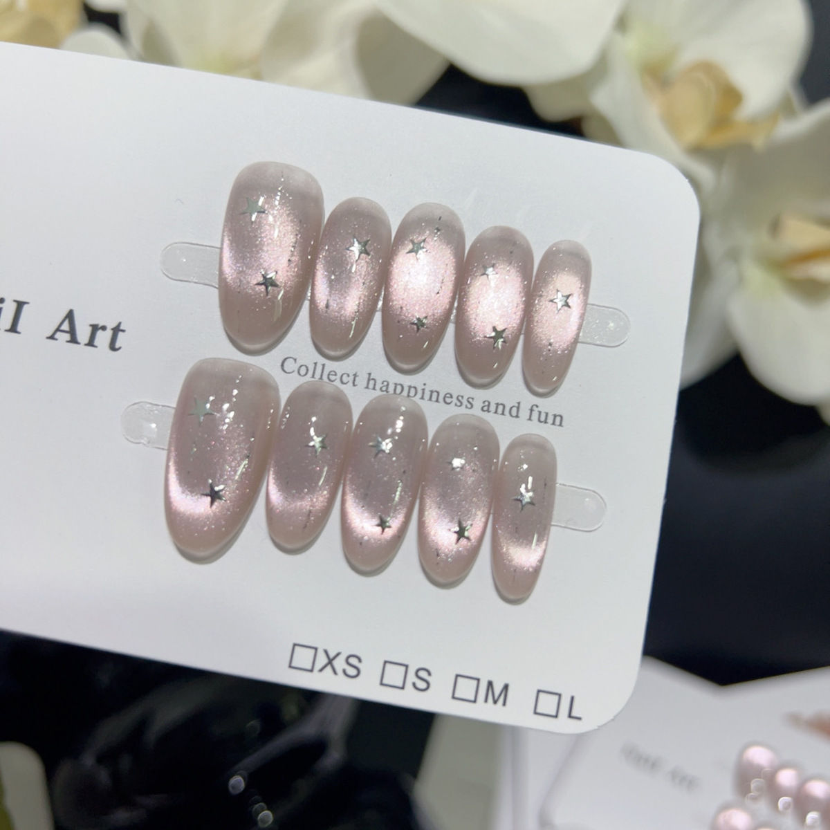 10Pcs Glitter Almond Handmade  – Nail Art Gliter recenzja i cena