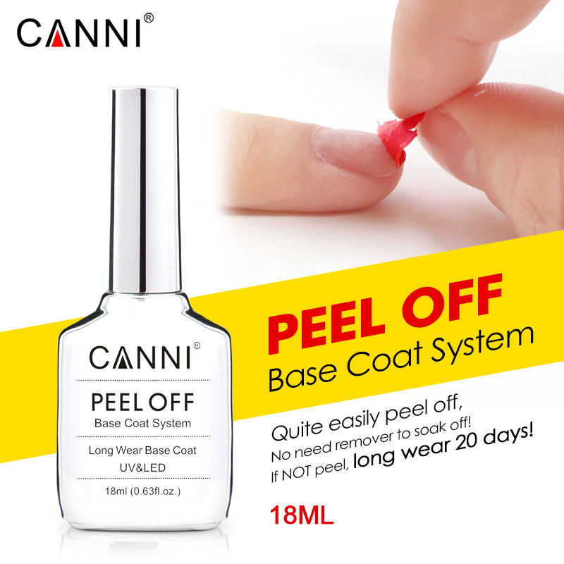 Canni 18ml Diamond Nowipe Top  – Peel Off Base Coat recenzja i cena