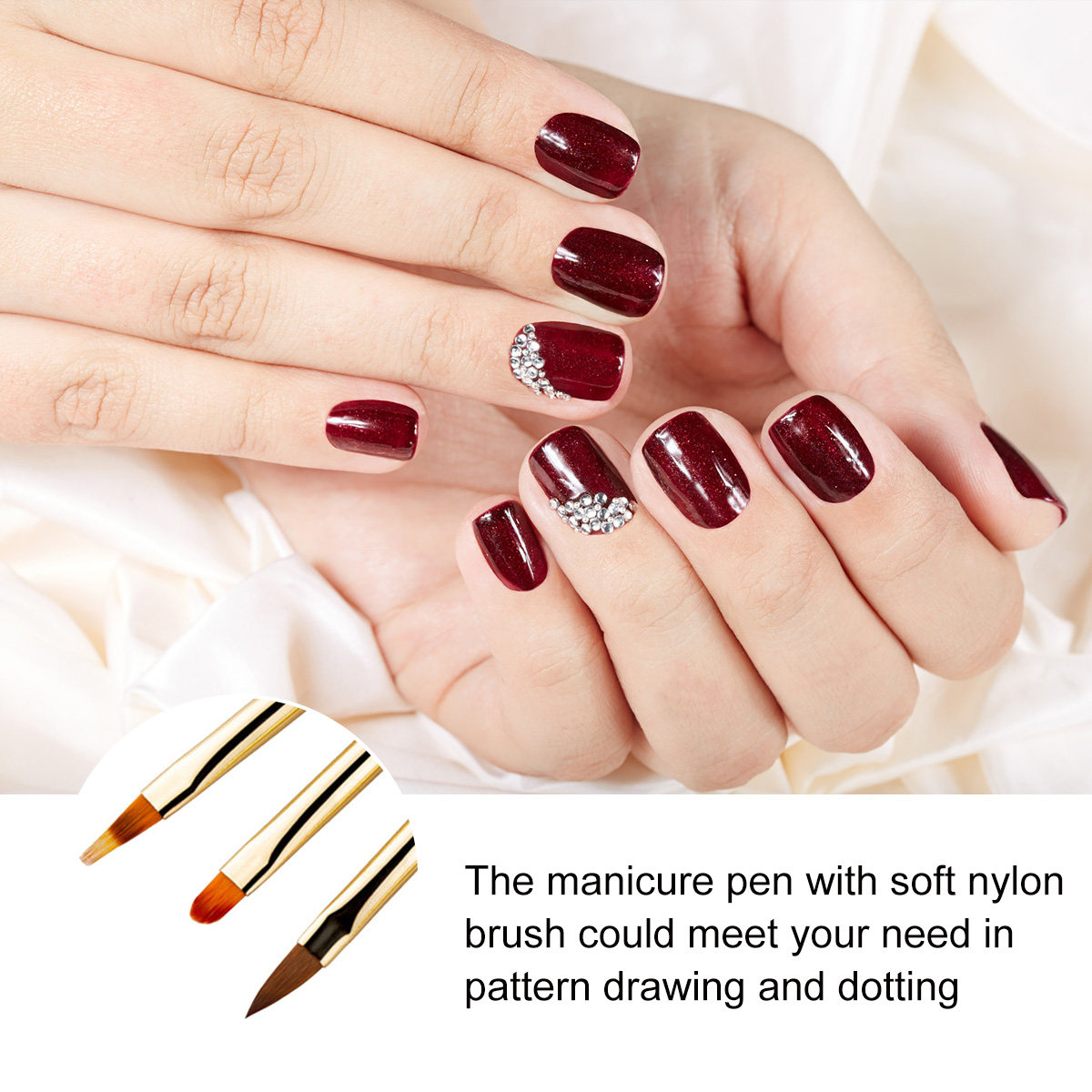 4Pcs Nail Art Pen Brush Set wi – Nail Art Dotting Tool recenzja i cena