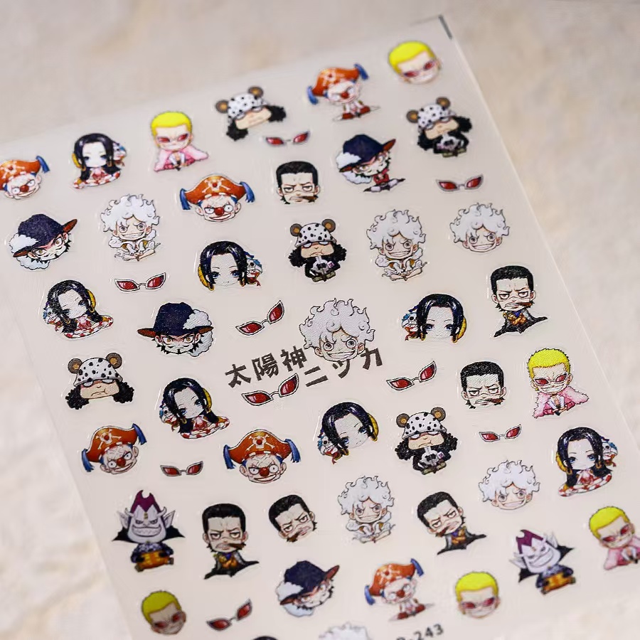 1PCS 5D New One Piece Nail Sti – Nail Art Zoro One Piece recenzja i cena