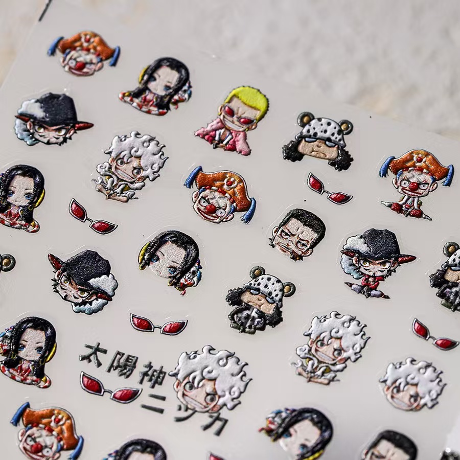 1PCS 5D New One Piece Nail Sti – Nail Art Zoro One Piece recenzja i cena