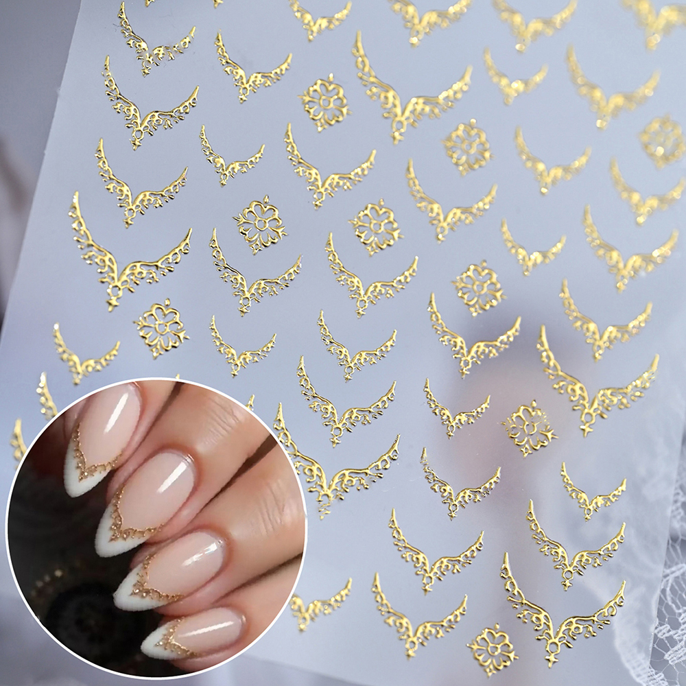 3D Gold Stamping V-Shaped Fren – Nail Art Gothic recenzja i cena