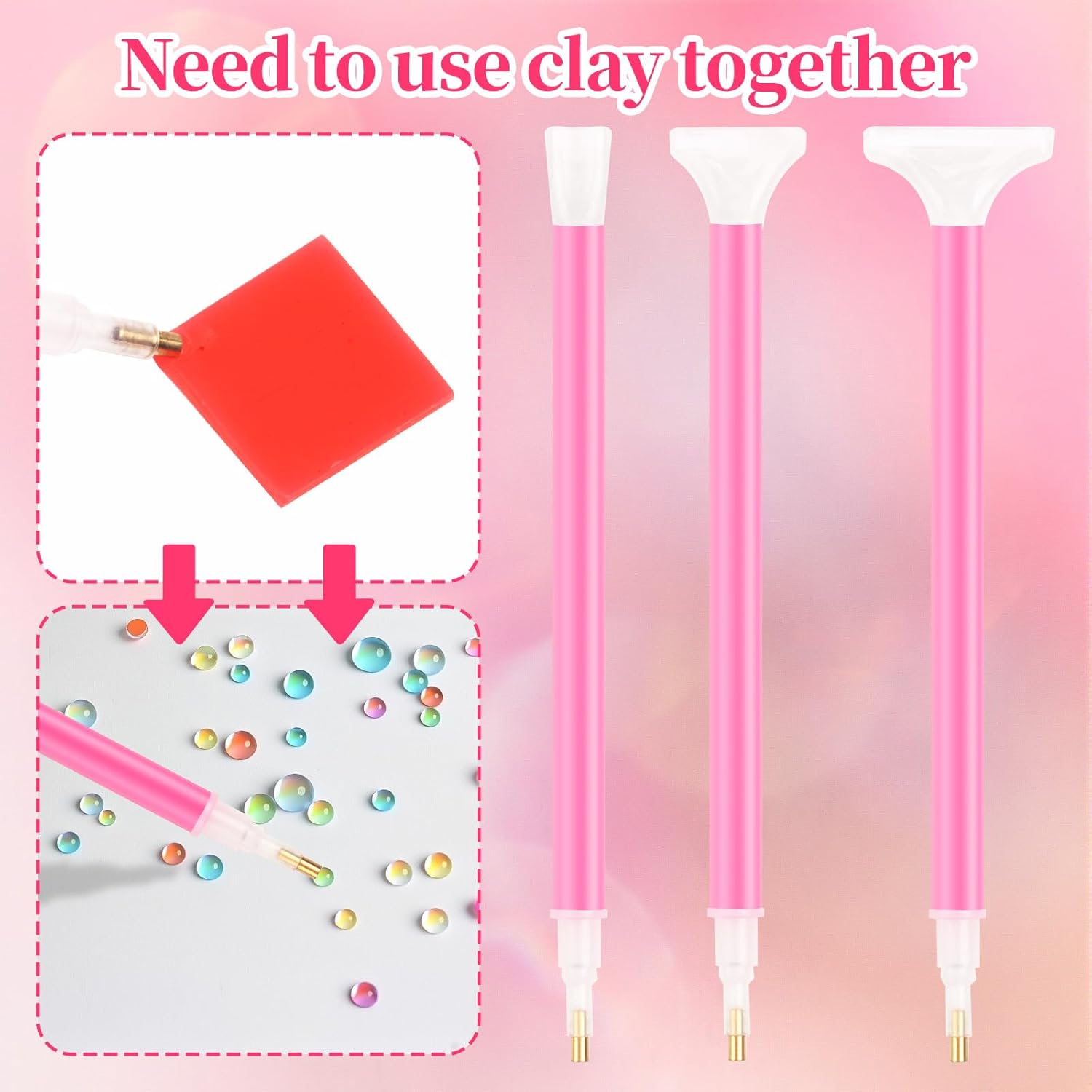 30PCS Rhinestone Picker Tool 8 – Nail Art Dotting Tool recenzja i cena