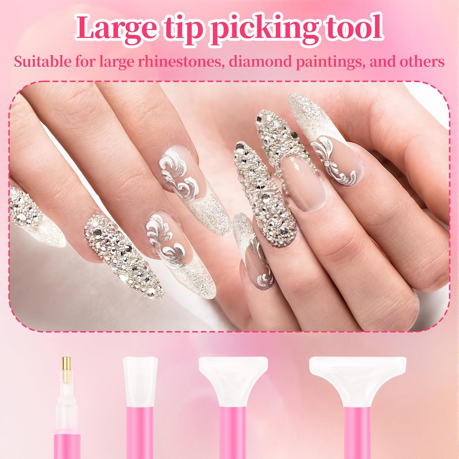 30PCS Rhinestone Picker Tool 8 – Nail Art Dotting Tool recenzja i cena
